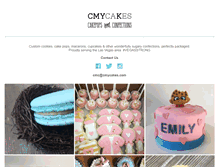 Tablet Screenshot of cmycakes.com
